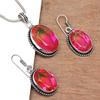 Tourmaline Set Gemstone Gift Wedding Party Bi-Color Pendant,Earring,Ring