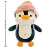 Soft Wearing Hat Penguin Backpack Little Penguin Comfort Sleep Companion Throw Pillow Birthday Gift