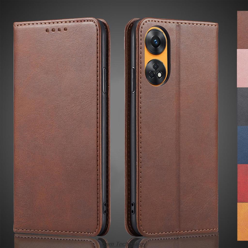 Magnetic attraction Leather Case for OPPO Reno 8T 6.43" / OPPO Reno8 T 4G Holster Flip Cover Case Wallet Phone Bags Fundas Coque
