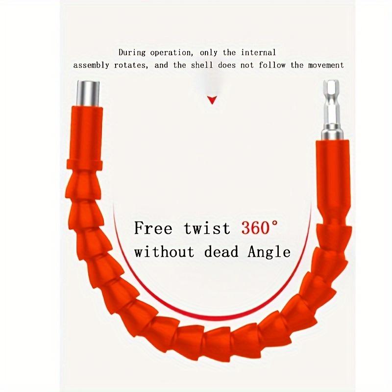 1pc Universal Flexible Shaft Drill Extension Cord | 360° Rotatable Metal Hand Drill Accessory Kit, for Screwdriver Bits and Socket Connection