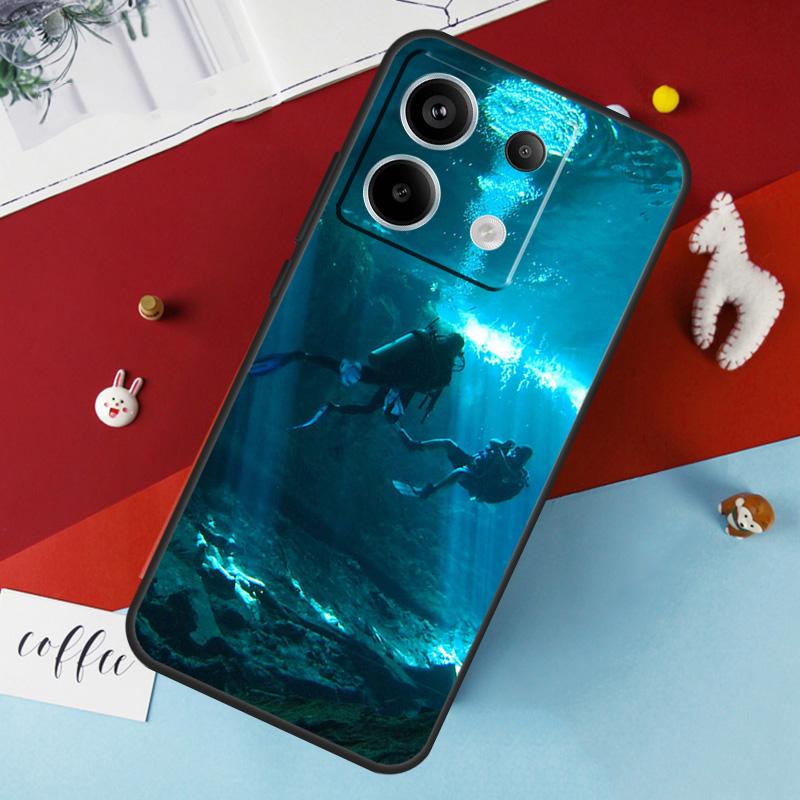Чехол для подводного плавания для Xiaomi Redmi Note 13 12 10 8 9 11 Pro 12S 10S 11S Redmi 13C 10A 10C 9C 12C