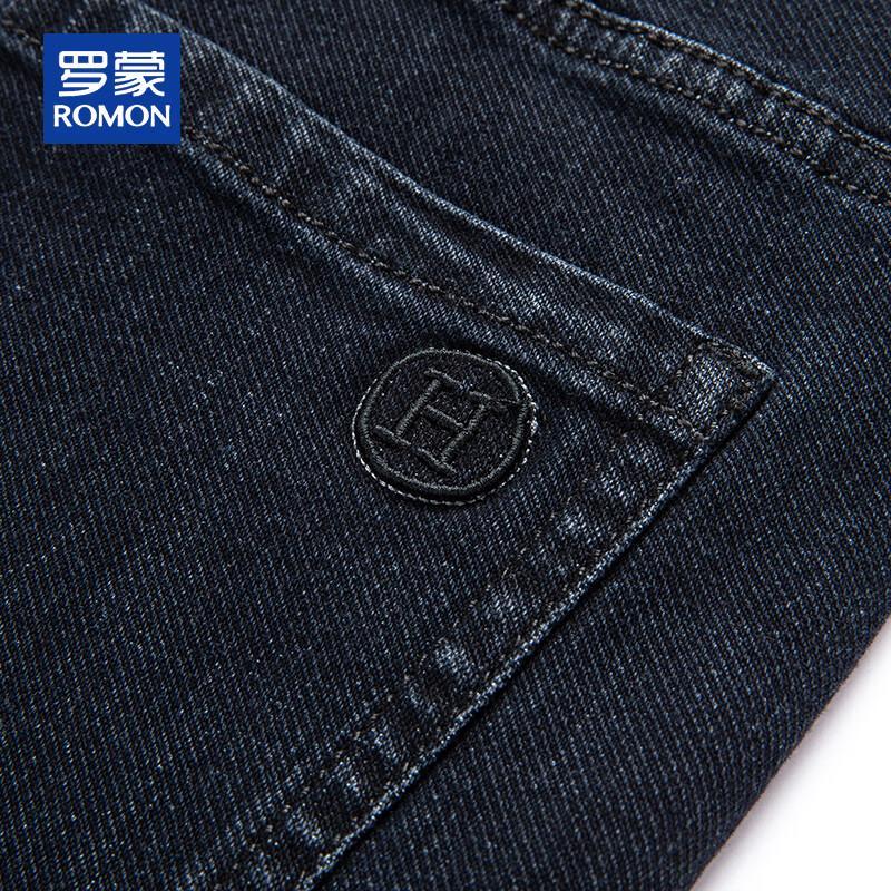 ROMON Мужские джинсы прямого кроя стрейч в стиле business casual