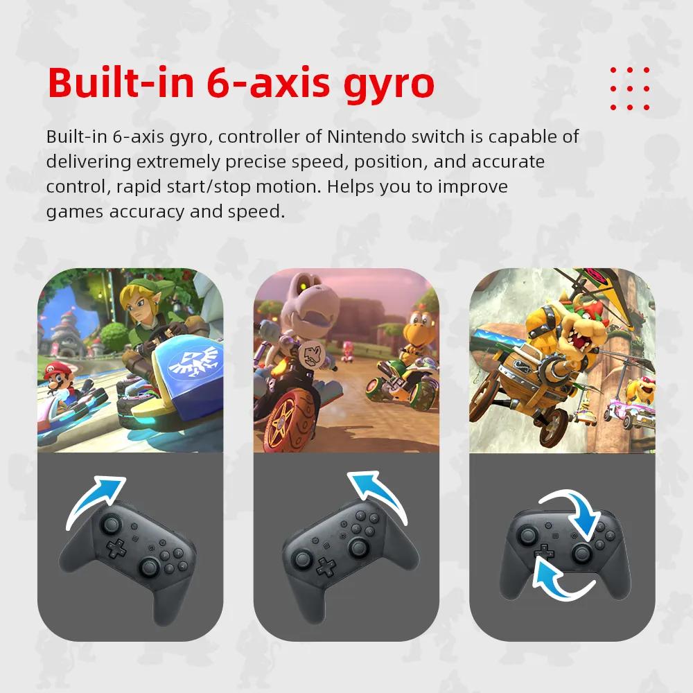 Для контроллеров Joy Pad Switch Pro, совместимых с Switch/OLED/Lite, беспроводным контроллером переключателя, соматосенсорной и иммерсивной вибрацией