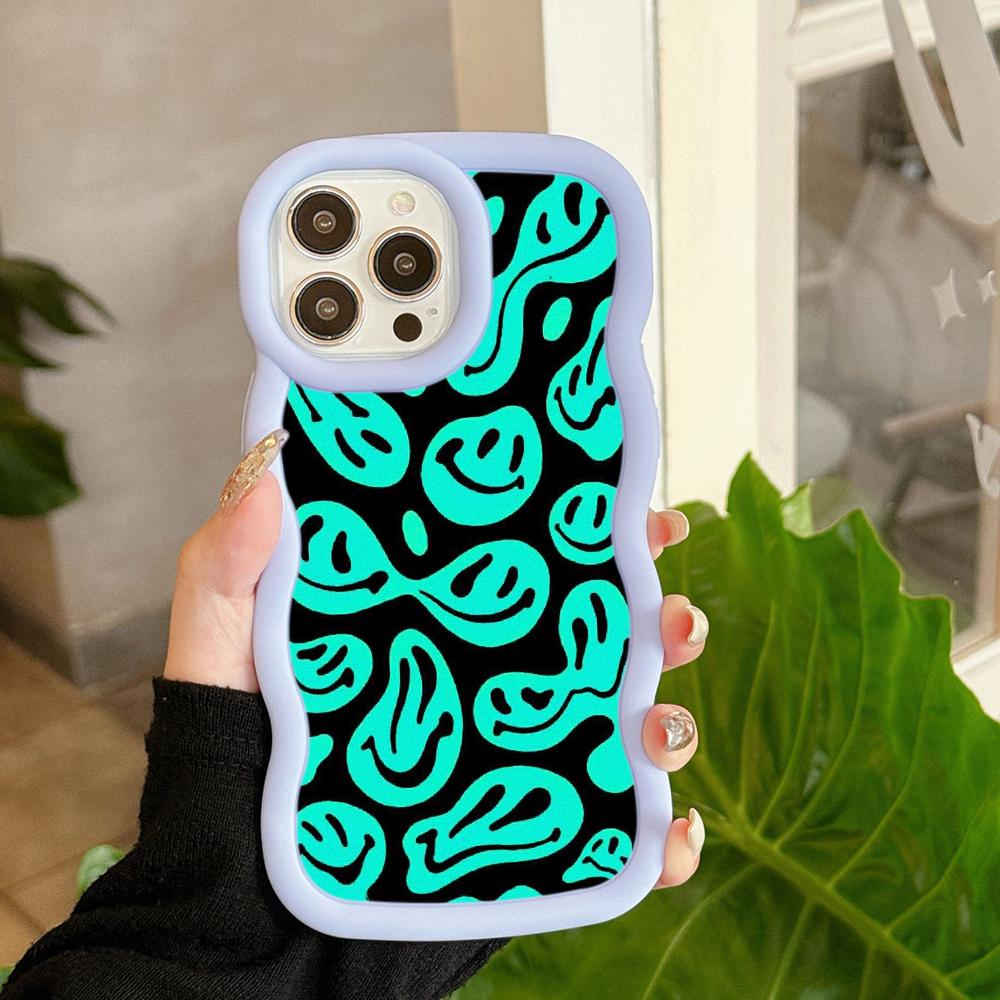 Ae88 Lovely Smiley Art Protective Phone Cases for Samsung S24 Plus S23 Ultra A14 A55 A06 Honor X9b Motorola OnePlus Big Wave TPU Back Cover