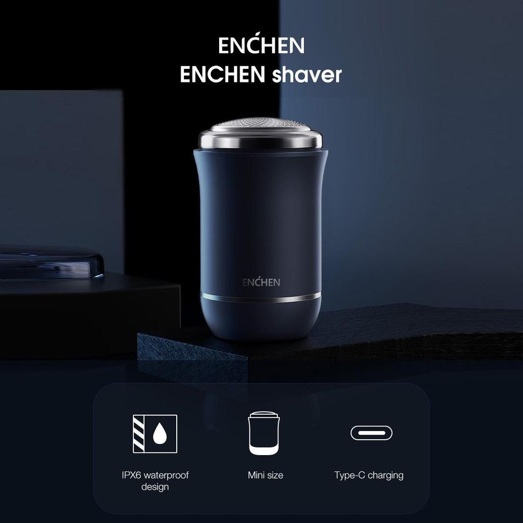 Xiaomi Enchen мини-электрическая бритва для лица для мужчин перезаряжаемая машина для бритья бороды влажная-сухая водонепроницаемая электробритва для путешественников двойного назначения