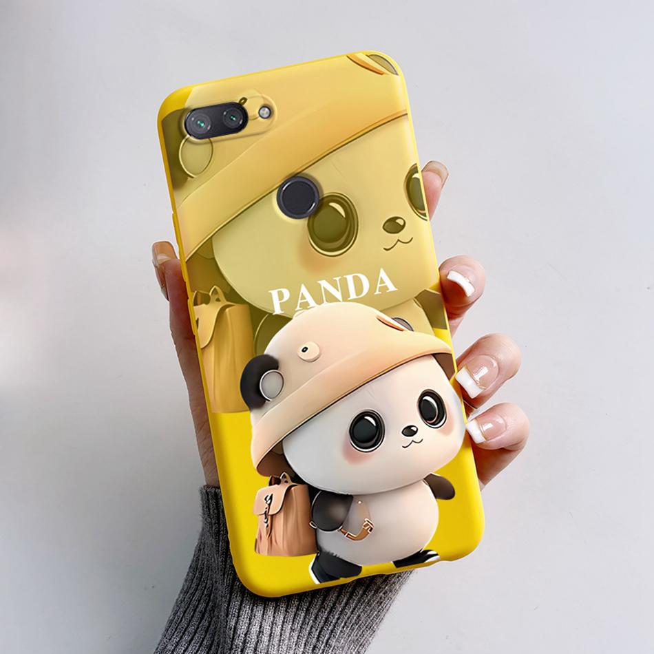Чехол для Xiaomi Mi 8 Lite Модный Астронавт Цветок Мягкий Силиконовый Чехол для Телефона Для Xiaomi Mi 8 / Mi8 Lite Защитный Чехол из ТПУ Capa