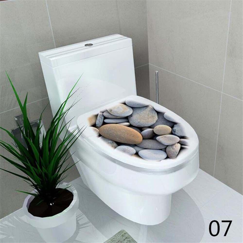 Bathroom Decoration Home Toilet Sticker Toilet Seat Sticker WC Cover Decals Closestool Decor