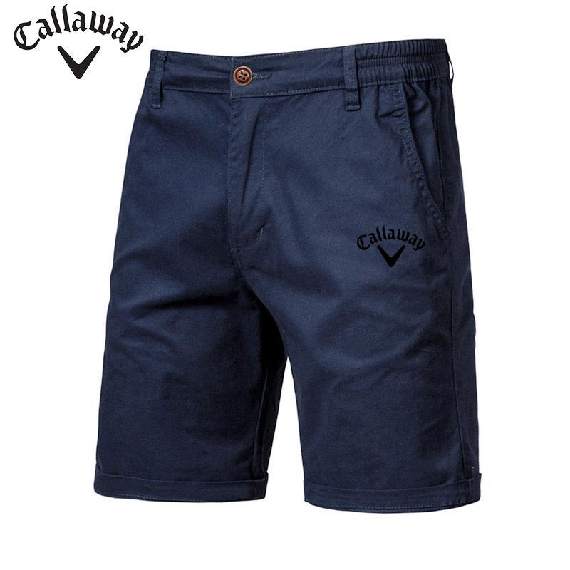 Хлопковые повседневные шорты Callaway с вышитым логотипом и эластичным поясом