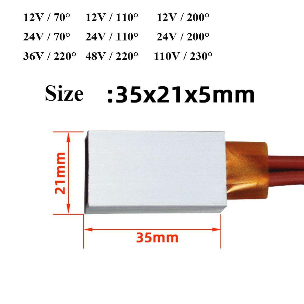 12/24/36/48/110/220 В 80-270 градусов Цельсия PTC Нагреватели Нагревательный Элемент Аксессуары для Фена Плойки Нагреватель Инкубатор для Птицы