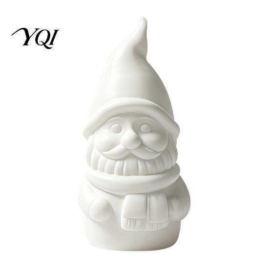 Santa Night Light Christmas Light, LED Glowing Snowman Gnome Reindeer Mini Figurine, Festive Bedside Lamp for Nursery Bedroom Decoration Desktop