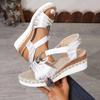 Large-sized Women's Shoes Sandals Wedge Heels Light Soles Fish-mouth Sandals