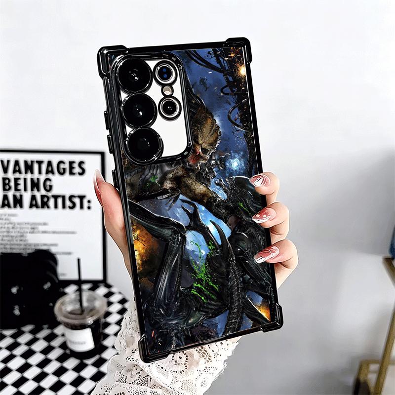 A-Alien Vs P-Predator Покрытие Чехол для Телефона Для Samsung Galaxy S24 S25 FE S26 Edge S23 Ultra S22 S21 Plus S20 Ударопрочный Подушка Безопасности Чехол