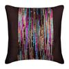 Cushion Cover Decorative Pillow Cover Multi Color Pillow Cover Multicolor Sequins Glitter Pillow Cover Art Silk - Streaks Of Color