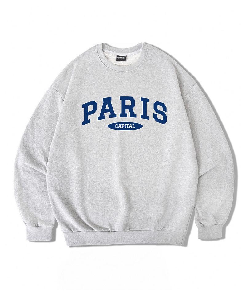 UNDEROFF Oversized Sweatshirt Capital Paris Grey