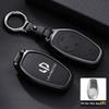 Чехол для ключа автомобиля для Leapmotor T03 S01 C11 C10 C01 из цинкового сплава и кожи, защитный корпус для пульта, кольцо-брелок, аксессуары