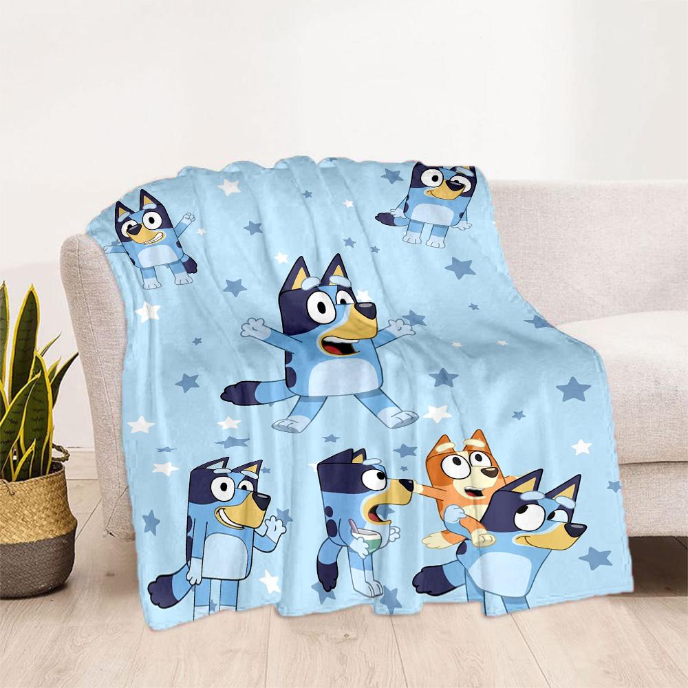 Halloween Bluey Gang Blanket Soft & Cozy Suitable for Sofa Couch Bed Four Seasons Multipurpose Modern Style Birthday Christmas Gift Blanket