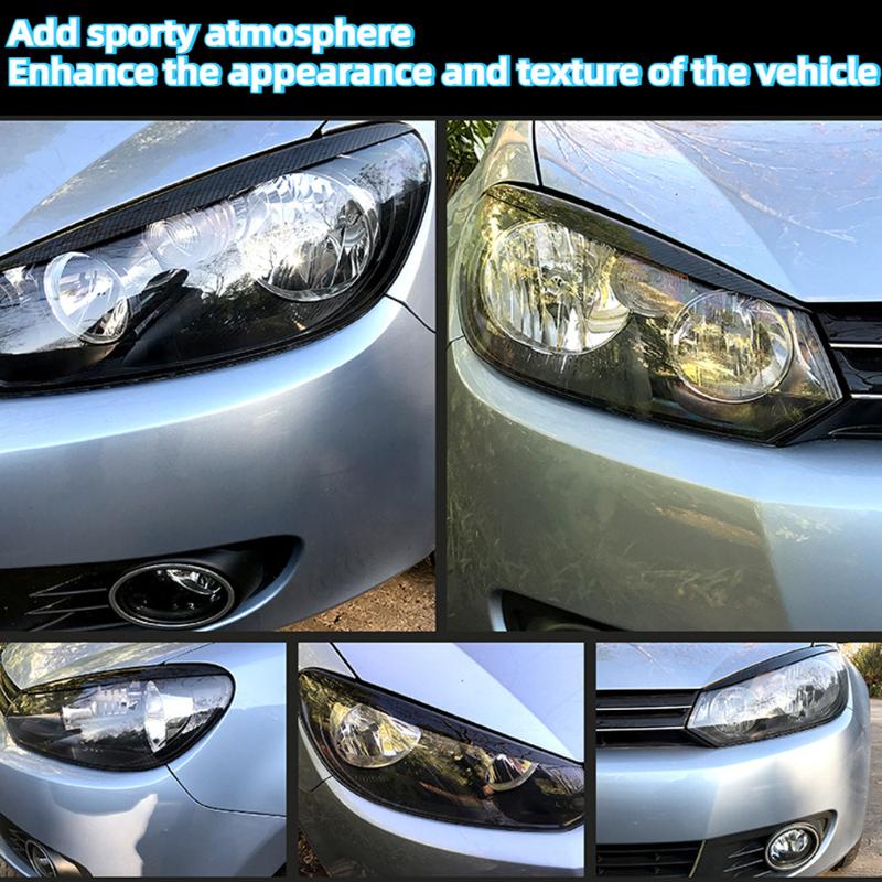 Для VW Golf 6 MK6 GTI GTR 2009-2012 Автомобильная Фара Передняя Фара Накладка Декоративная Накладки Веки Бровь Наклейка на Фару Внешняя Модификация