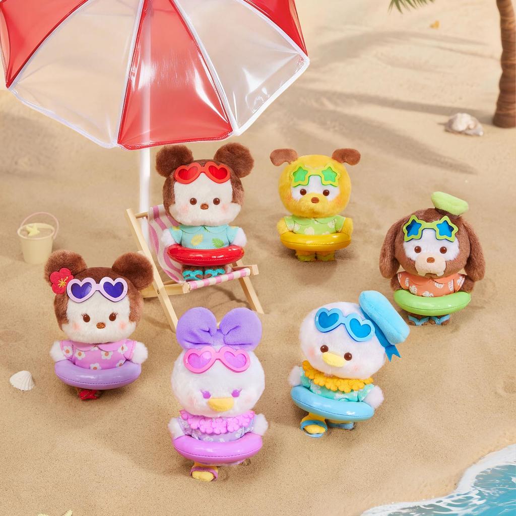 TOP TOY Disney Mickey Family [Summer Water Play] Plush Toy Series [1 Piece] Gacha Gacha Blind Box