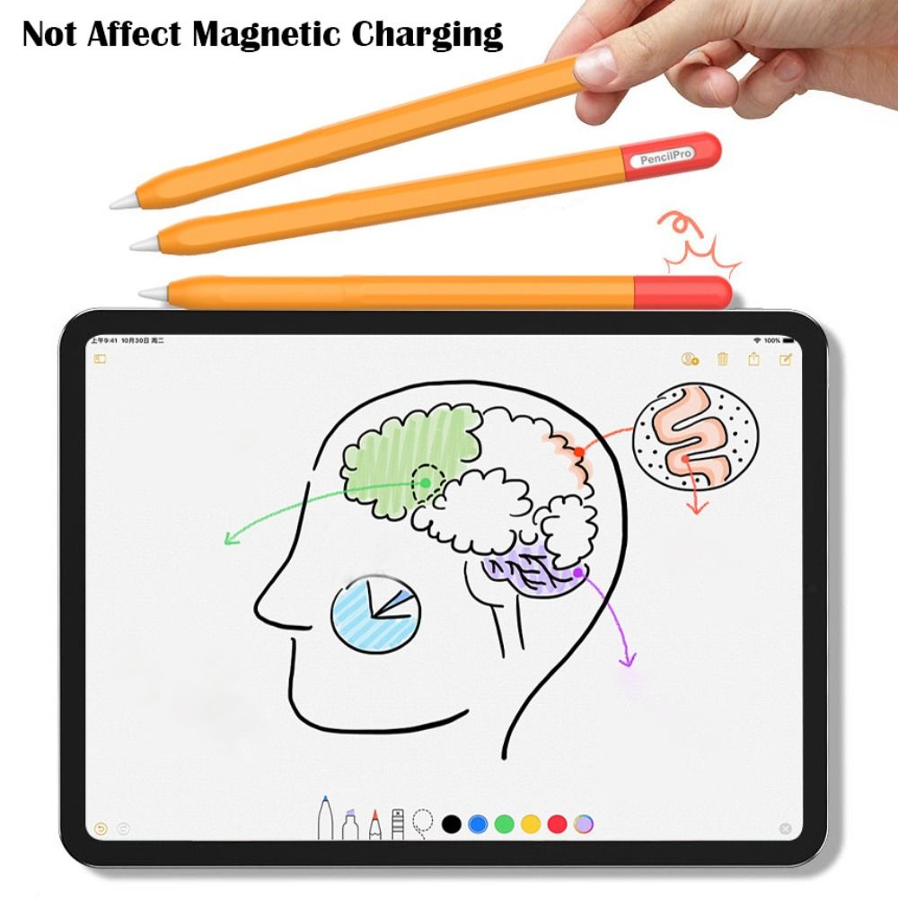Shockproof Tablet Pencil Case Anti Slip Pencil Protective Shell for Apple Pencil Pro