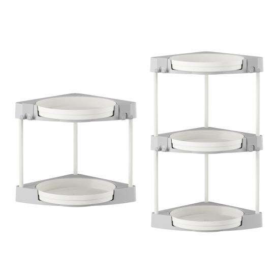 Органайзер Lazy Susan, стеллаж для хранения, большая вместимость, многослойный дизайн, вращающийся на 360 градусов