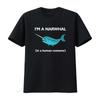 Смешная футболка I Am A Narwhal In Human Costume Рыба Море Океан винтажная стираная повседневная мягкая эластичная удобная дышащая