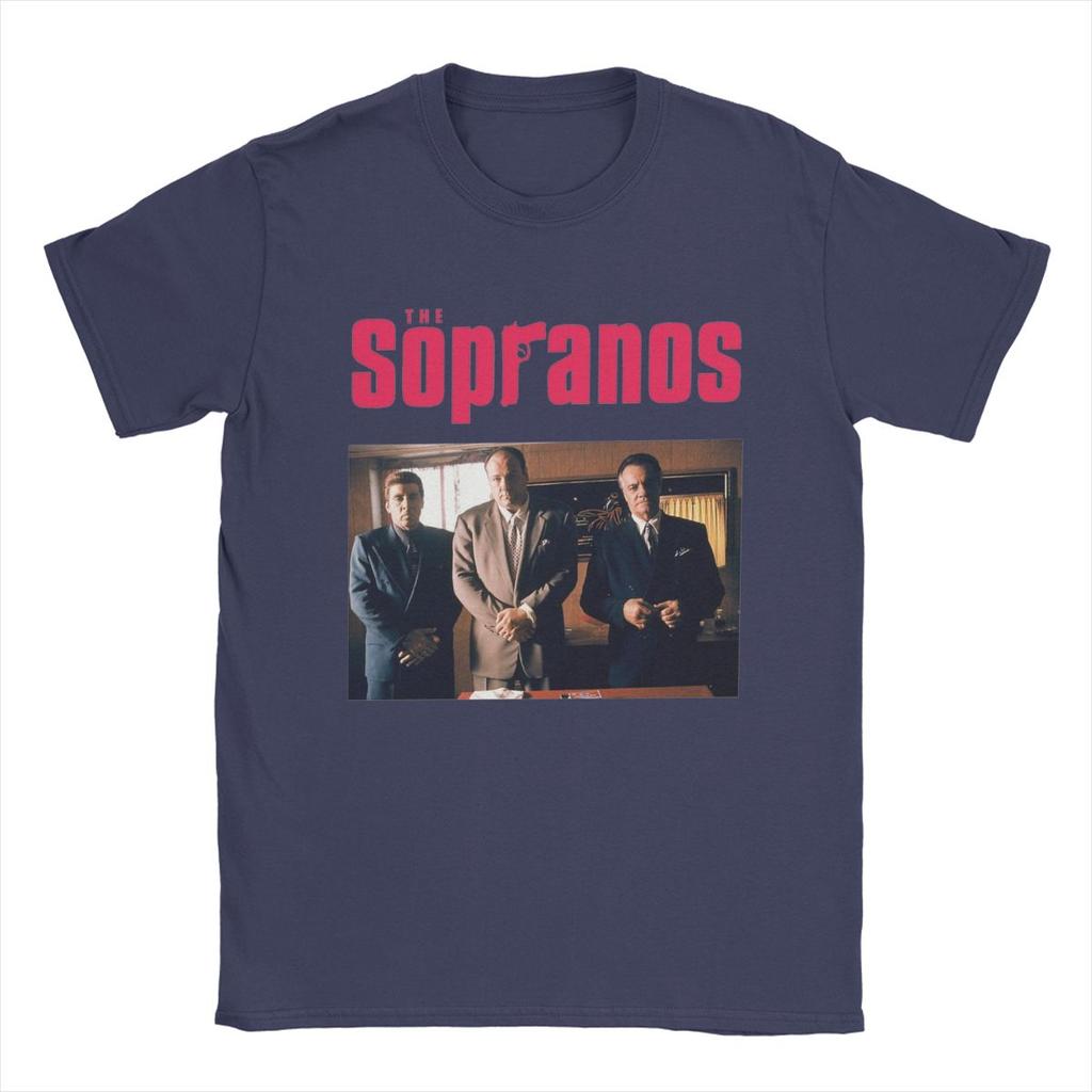 Casual The Sopranos TShirt for Unisex Crewneck Cotton T Shirts Movie Short Sleeve Tees Unique Clothing