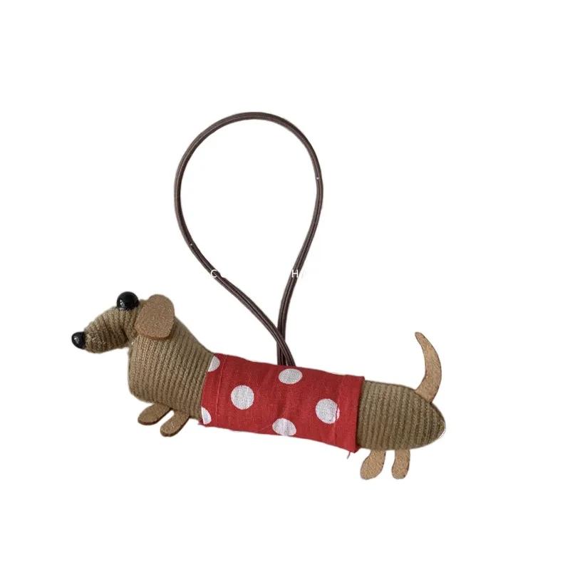 Милая корейская заколка для волос в виде таксы, боковые пряди, зажим-уточка, резинка для волос, подвеска, зажим-краб, аксессуар-ободок, новинка