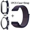 Чехол+ремешок для часов Huami Amazfit GTR 4 3 Pro 42 мм 47 мм GTR2 Stratos Pace нейлоновая петля сменный ремешок браслета Correa