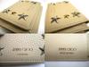 Authentic Jimmy Choo Metal Stars Beige Leather Trifold Wallet Compact Wallet NEMO #a639  Refurbished