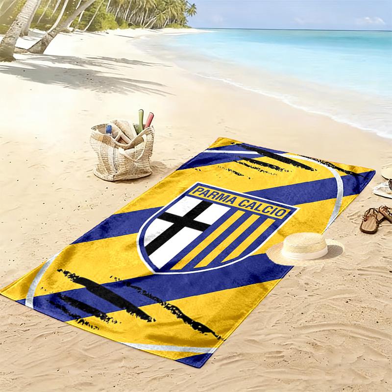 Пляжное полотенце с принтом Parma Calcio, Большое мягкое быстросохнущее полотенце для пляжа, кемпинга, плавания