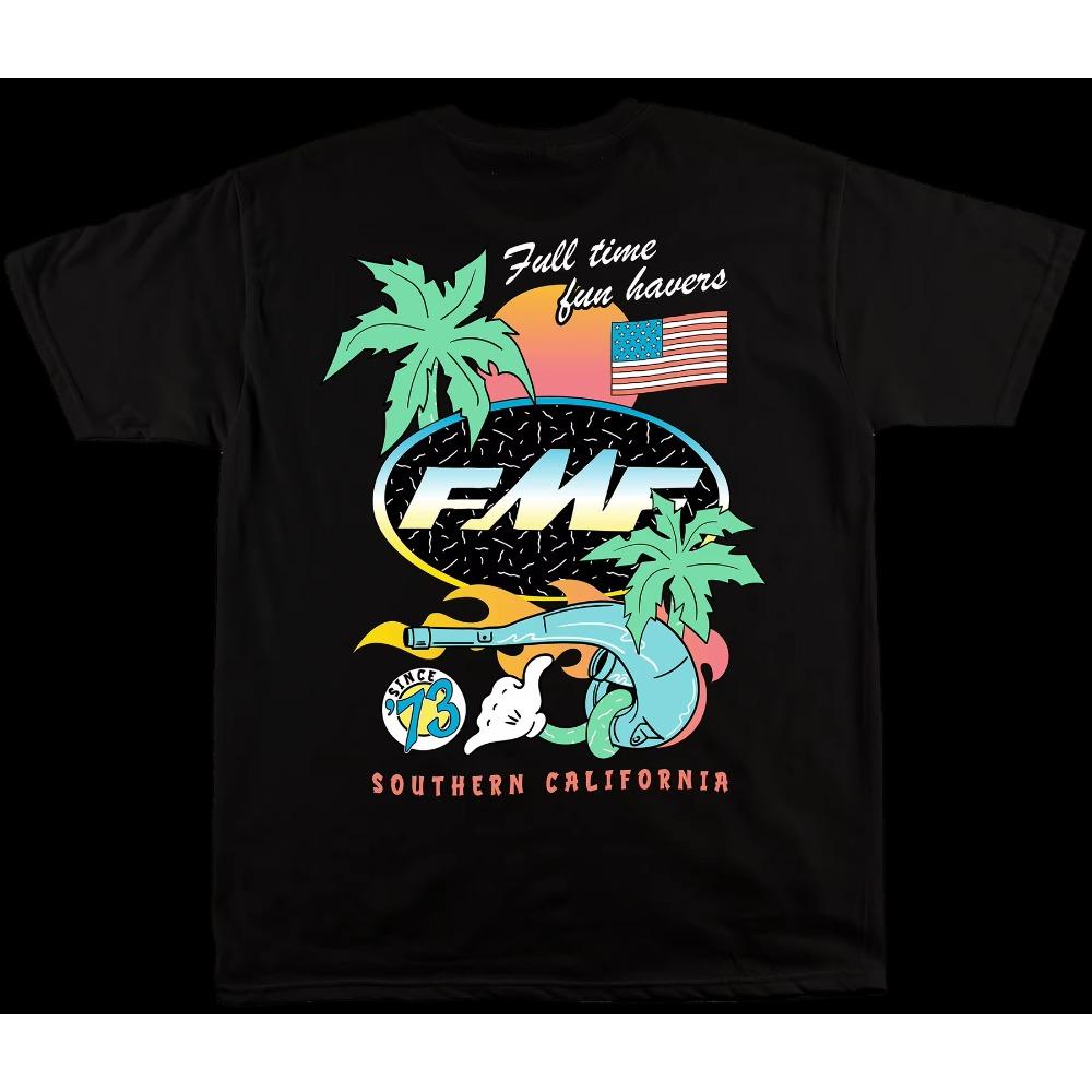 2026 New Men's T-shirt Women's DAY GLO TEE FMF Racing T-shirt Cotton Retro Short Sleeve T-shirt Y2k Short Sleeves Classic