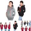Уютная и теплая толстовка-кенгуру для беременных мам, папа, переноска-слинг для ребенка, держатель для питомца