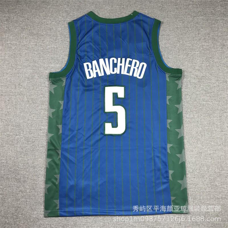 Orlando Magic Basketball Jersey 5 Mohamed Bamba Embroidered Fan Shirt Men Women Unisex Sportswear