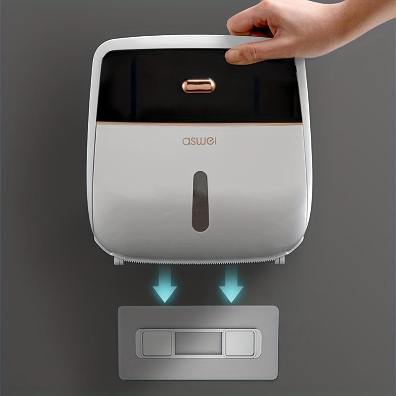 1 шт. Коробка для хранения туалетной бумаги, держатель рулона туалетной бумаги большой емкости, настенный двухслойный контейнер для салфеток, водонепроницаемая стойка для хранения