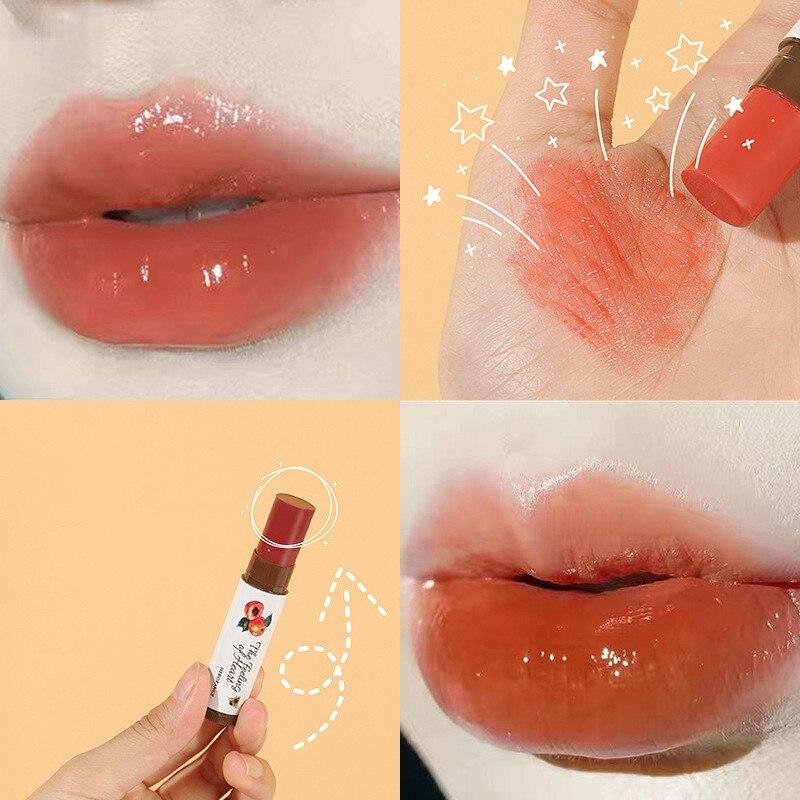 1pcs Natural Temperature Change Color Lipstick Fruity Lip Balm Moisturizing Nourishing Lip Gloss Make Up Cosmetics