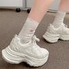 Белые ноги показывают небольшое увеличение роста, толстая подошва, папины туфли, женские 2025, новые весенние и осенние легкие, увеличивающие рост, универсальные спортивные туфли