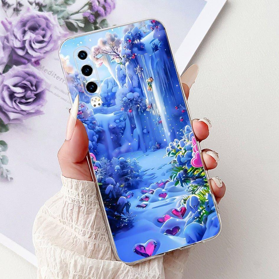 Для Huawei P30 Чехол P30 Pro Обложка ELE-L29 ELE-L04 VOG-L29 VOG-L09 Модный Цветочный Мягкий Силиконовый Бампер Для HuaweiP30 P30Pro Чехол