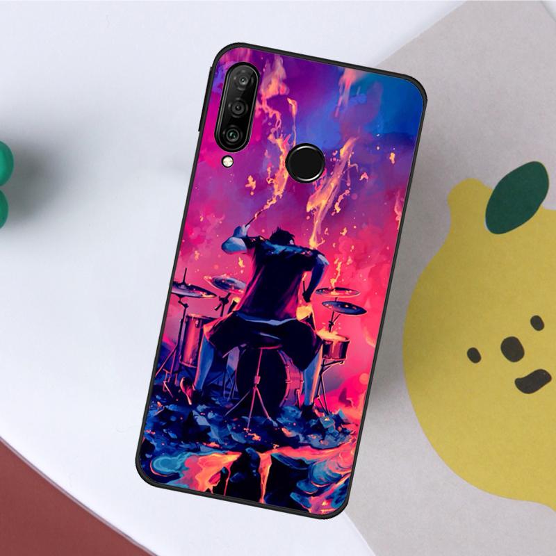 Чехол Барабан Барабанщик Музыка Dj Для Huawei Nova 12s 12i 11i 8i Y73 Y72 Y61 Y91 Y90 Y70 Y60 9 10 SE P30 P40 Lite P60 Pro