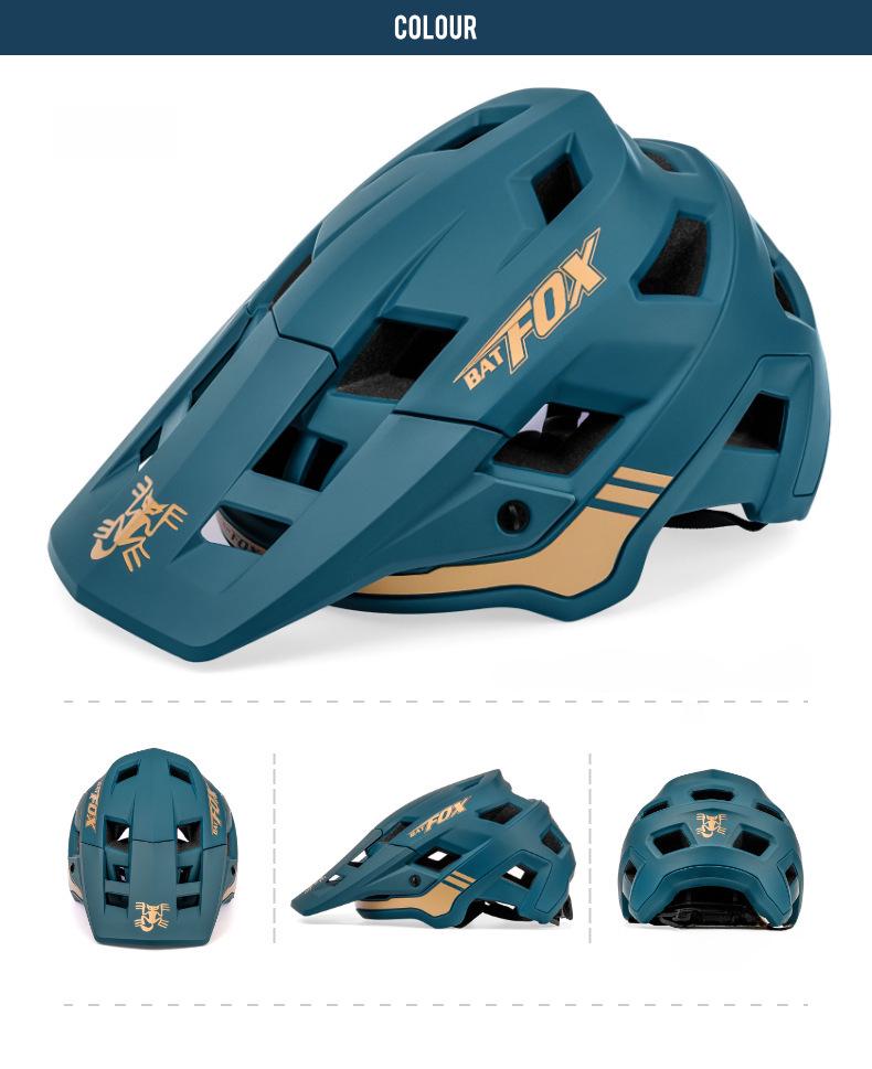 Велосипедный шлем BATFOX MTB для горного велосипеда — цельный внедорожный дизайн