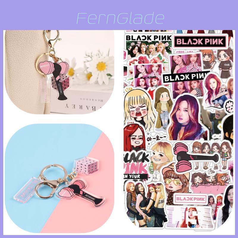 Стильный брелок-наклейка Blackpink 54 ПВХ-наклейки Разные размеры в комплекте