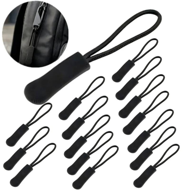 20 Pack Easy to Install Plastic Zipper Heads Replacement Zipper Ends for DIY Craft Bags Luggage Household Sewing Repair