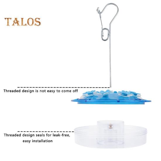 Кормушка для колибри 450 мл с насестом и портами для кормления, подвесная кормушка для диких птиц для декора сада и заднего двора