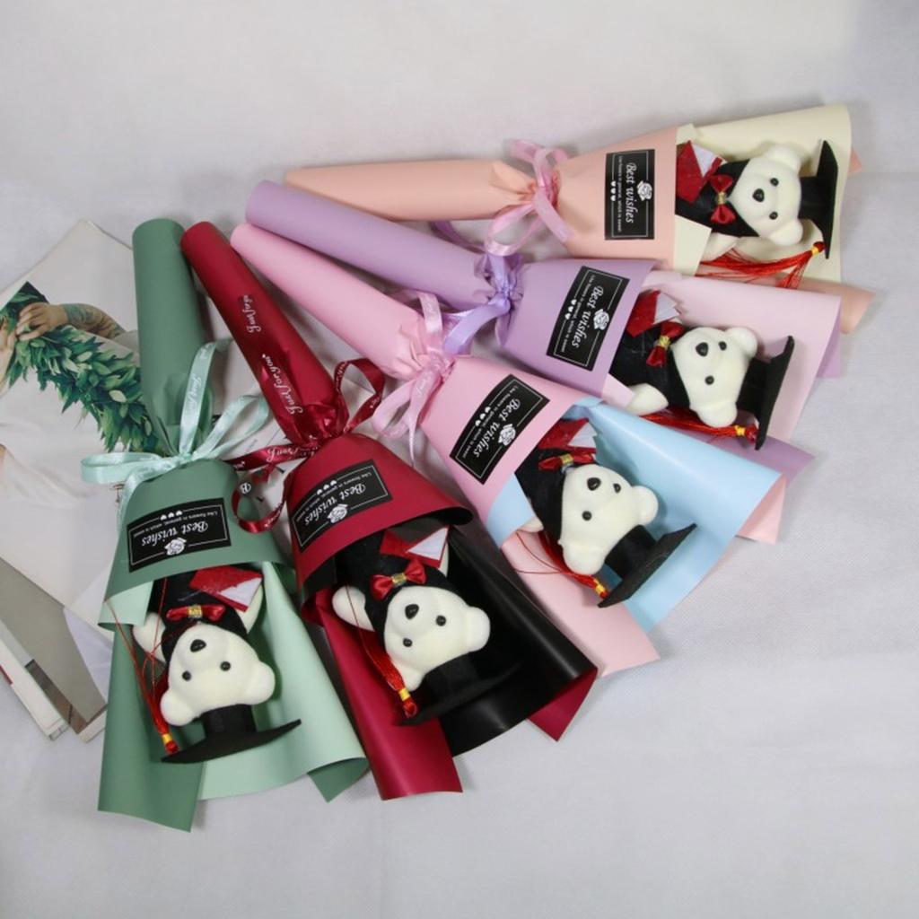 Graduation Bear Bouquets for Graduates Student Teacher Cartoon Doctor Bear Bouquets for Graduation Back to School Day