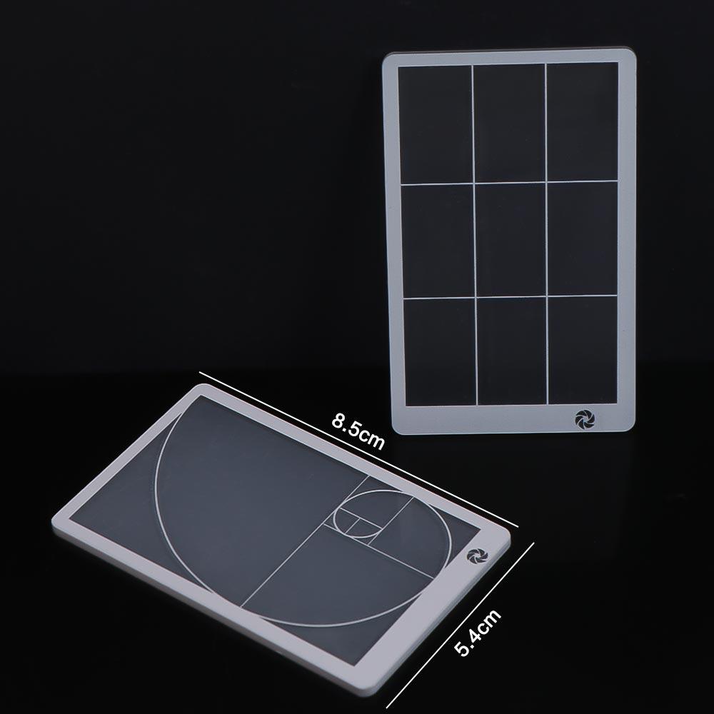 Composition Viewfinder Ruler Transparent Fibonacci Viewer Golden Ratio Ruler  Art Tool