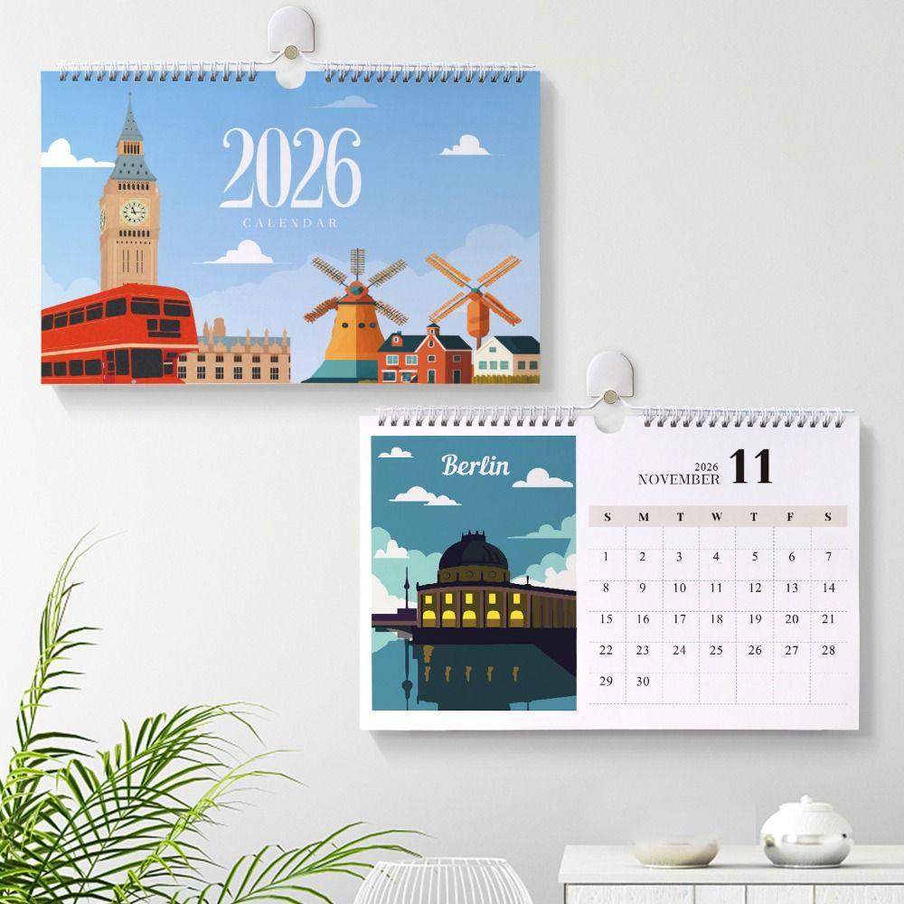 2026 Edition Desk Calendar Handmade DIY Calendar Standing Flip Calendar Family and Friend