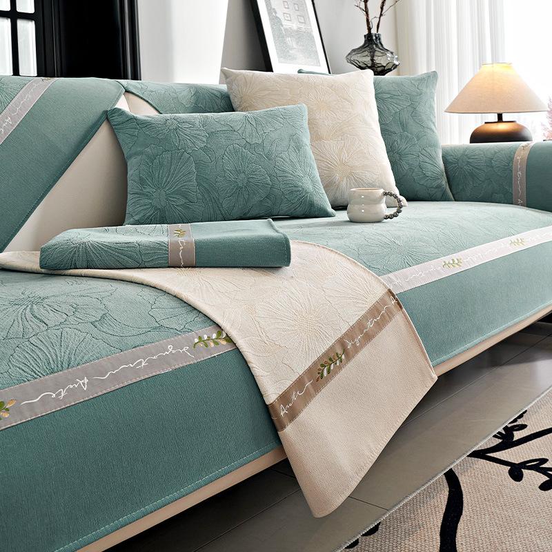 Новый винтажный жаккардовый чехол из синели, противоскользящий чехол для дивана, подушка для дивана, четыре сезона, обычный чехол для дивана для гостиной, чехол