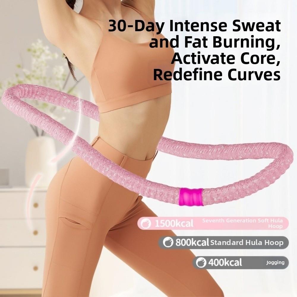 Soft Spring Spring Tube Yoga Circle Low Noise Weighted Fitness Hoop Sports Entertainment