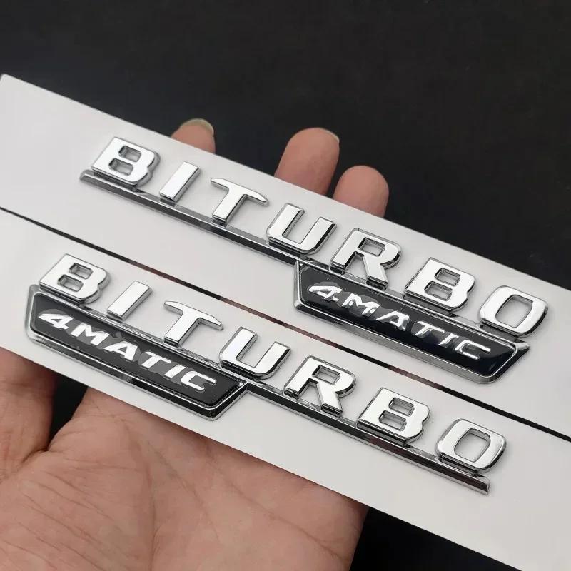 FUP1  3D Car Fender Badge For Mercedes C43 E43 GLC43 GLE43 AMG W205 W204 W213 W212 W166 W167 BITURBO 4MATIC Emblem Logo Accessories
