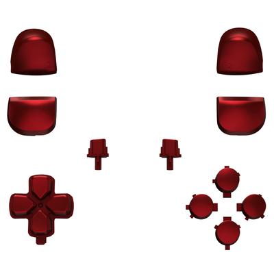 EXtremeRate Замена для контроллера PS5 и лицевая панель Совместимо с PlayStation 5 Однотонный полный набор кнопок Не D-pad (BDM-010 & 020), R1, L1, R2,