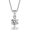 Moissanite Necklace for Metal Shines More Than 925 Gift for Platinum [gulamu Jewelry] [gulamu Jewelry] Women, Allergy-friendly, Diamonds, Simple,